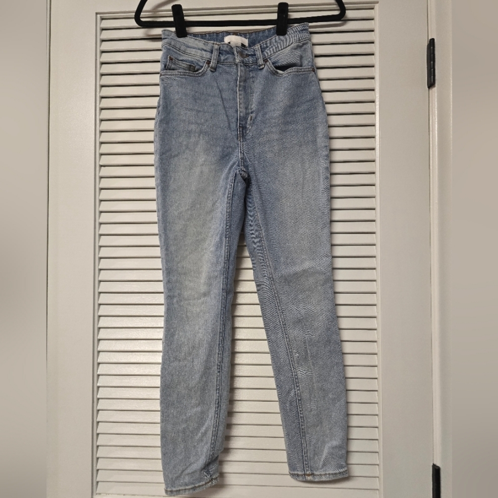 H&M - Light Blue Skinny Jeana With Pockets